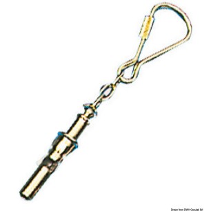 Porte-clés + anneau laiton poli Sifflet | EAN 8033137004339 Ref 35.838.00