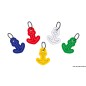 
Porte-clés mousse souple Ancre couleurs diverses Emballage 10 pièces assortis
