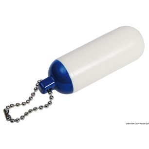 Porteclés pare-battage cylindrique bleu/blanc | EAN 8033137124037 Ref 35.511.01
