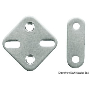 Plaque inox 44x44 mm | EAN 8033137004384 Ref 37.260.83