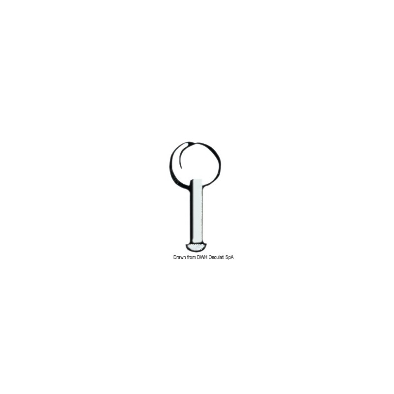 
Pivot inox sans anneau 6mm x 15mm 
