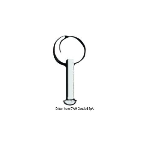 Pivot inox sans anneau 4mm x 25mm | EAN 8033137125065 Ref 37.106.18C