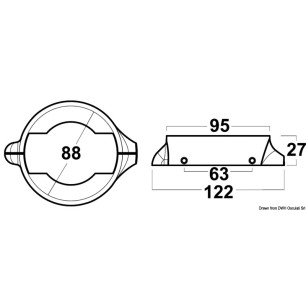 Collier Volvo Penta 2pcs + vis magnésium | EAN 8033137192562 Ref 43.529.14