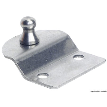 Plaque fixation porte--faux + rotule | EAN 8033137126307 Ref 38.013.11