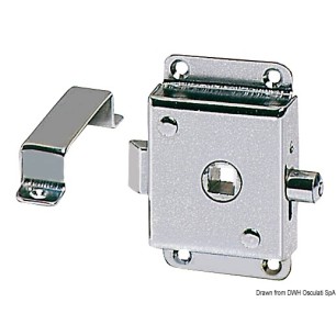 Serrure WC laiton chromé 70x45 mm | EAN 8033137032943 Ref 38.131.50