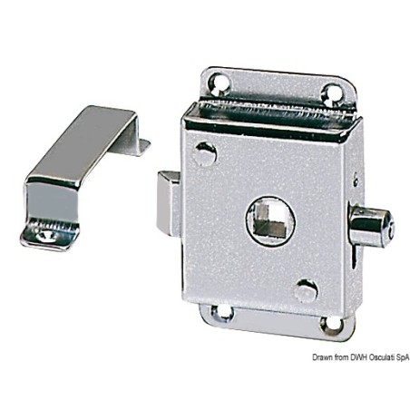 Serrure WC laiton chromé 70x45 mm | EAN 8033137032943 Ref 38.131.50