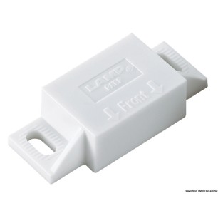 Fermeture magnétique angulaire blanc | EAN 8033137211669 Ref 38.107.47
