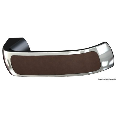 Paire poignée + écussons LEATHER sans blocage | EAN 8033137192234 Ref 38.129.09