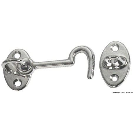 Crochet p. portes laiton chromé 100 mm | EAN 8033137127601 Ref 38.174.10