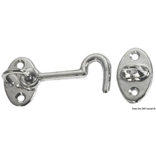 Crochet p. portes laiton chromé 60 mm | EAN 8033137127618 Ref 38.174.60