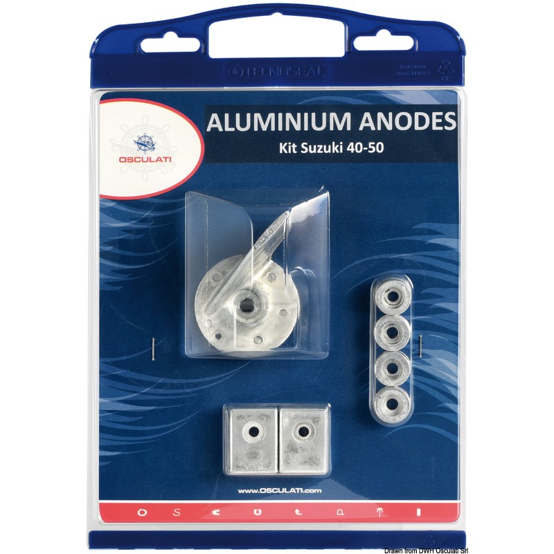 
Kit anode Suzuki 40/50 HP magnésium 

