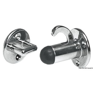 Bloque-porte laiton chromé battant | EAN 8033137127328 Ref 38.154.00