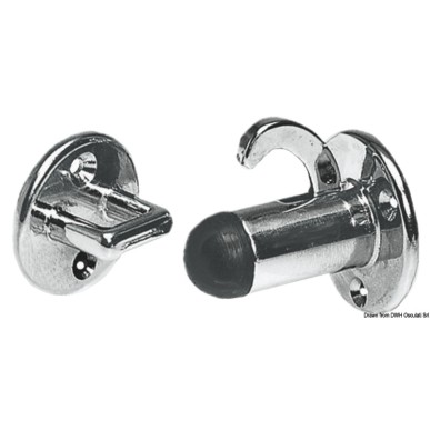 Bloque-porte laiton chromé battant | EAN 8033137127328 Ref 38.154.00