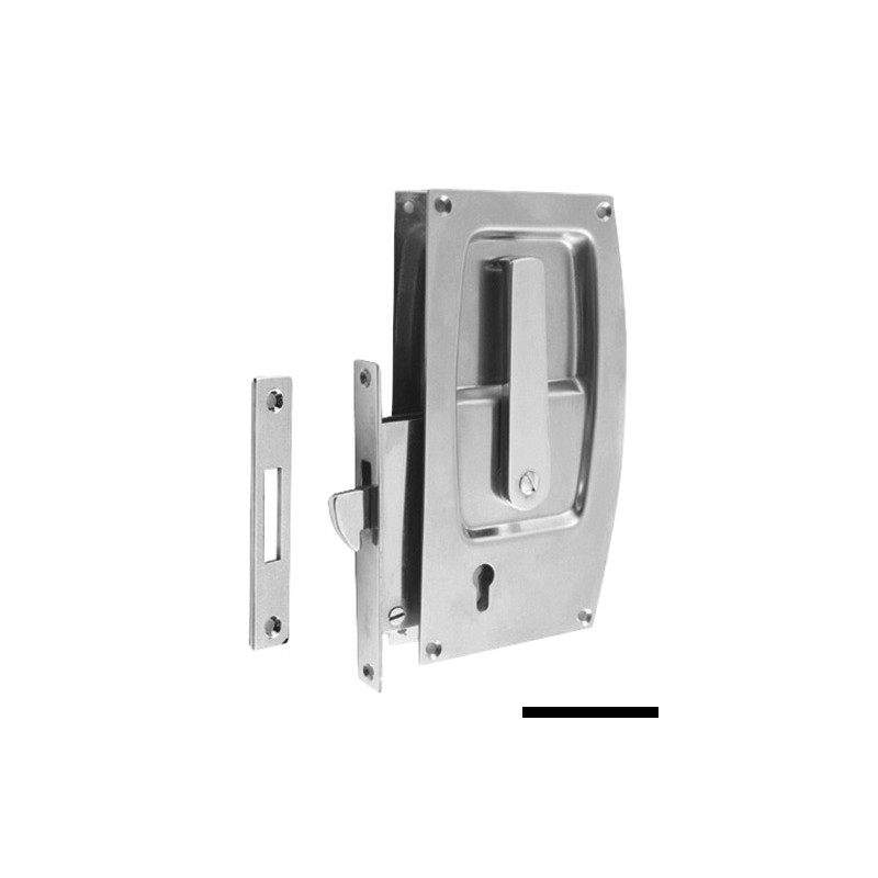 Serrure laiton chromé p. portes coulissantes
Serrure laiton chromé p. portes coulissantes