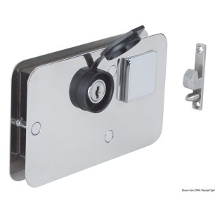 Serrure laiton chromé 134 x 80 mm | EAN 8033137016417 Ref 38.132.05