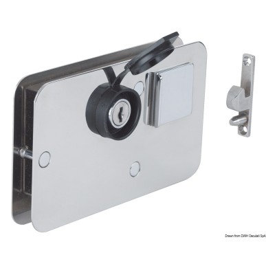 Serrure laiton chromé 134 x 80 mm | EAN 8033137016417 Ref 38.132.05