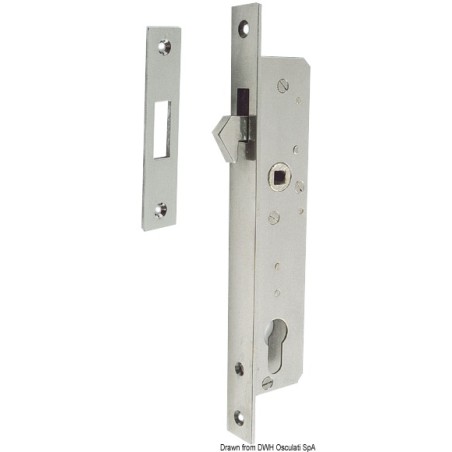 Serrure inox portes coulissantes | EAN 8033137016400 Ref 38.132.03