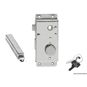 Serrure SI ext.laiton ch.25mm | EAN 8033137040153 Ref 38.132.20SI-25