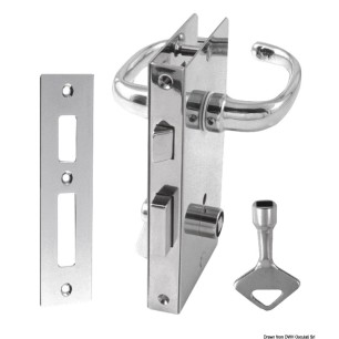 Serrure gauche sans poignée 133x70 mm | EAN 8033137054921 Ref 38.135.03
