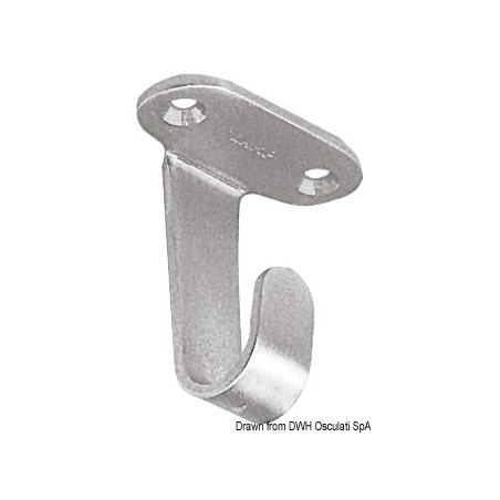 Crochet inox poli p. plafond 33 mm | EAN 8033137128622 Ref 38.321.00