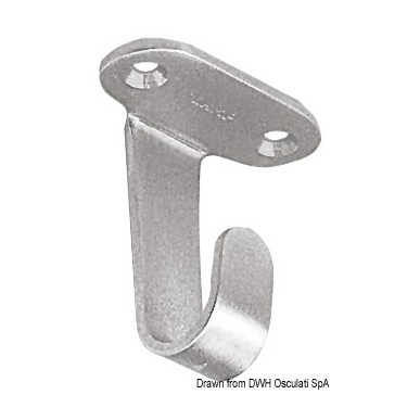 Crochet inox poli p. plafond 33 mm | EAN 8033137128622 Ref 38.321.00