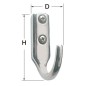 Crochet inox poli 25x41 mm
Crochet inox poli 25x41 mm