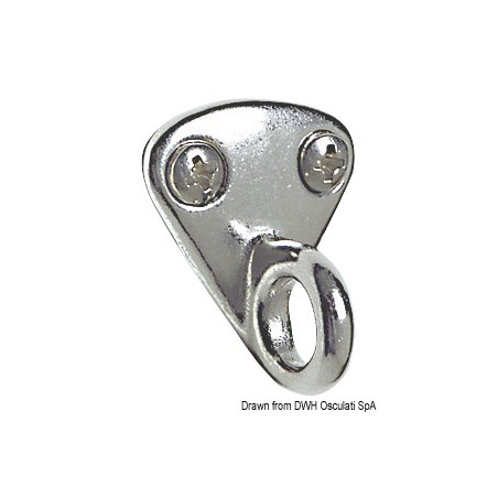 Plaquette + anneau AISI316 27x30 mm | EAN 8033137128493 Ref 38.301.11