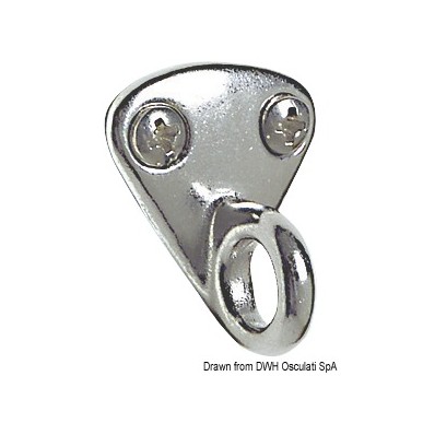 Plaquette + anneau AISI316 27x30 mm | EAN 8033137128493 Ref 38.301.11