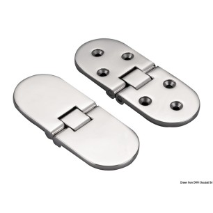 Charnière moulage 80 x 30 mm | EAN 8033137128417 Ref 38.290.01