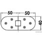 
Charnière  moulage 100 x 40 mm 
