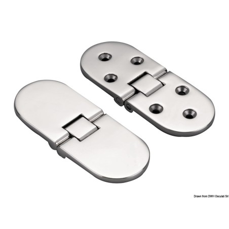 Charnière moulage vis sans tête 80 x 30 mm | EAN 8033137128431 Ref 38.290.10