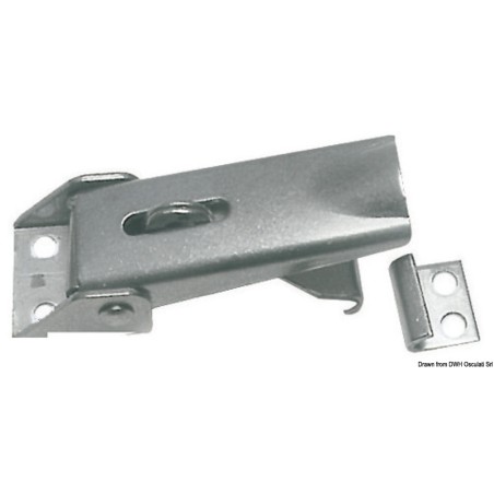 Fermeture levier inox réglable 70x25 mm | EAN 8033137128332 Ref 38.241.00