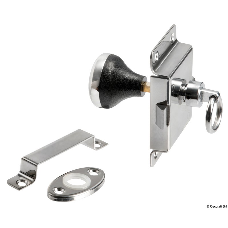 
Serrure WC laiton chromé 95x57 mm 
