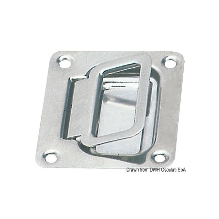 Poignée inox poli 57x77 mm | EAN 8033137004865 Ref 38.218.21