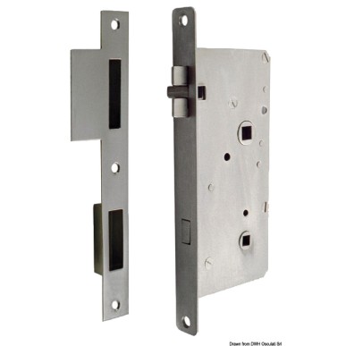 Serrure anti-vibration laiton chromé droite | EAN 8033137016509 Ref 38.203.71DX