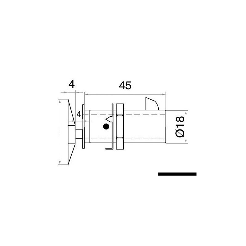 
Fermeture Flush Lock carrée type A 
