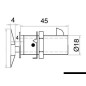 
Fermeture Flush Lock carrée type A 
