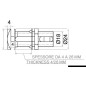 
Fermeture Flush Lock carré type B 

