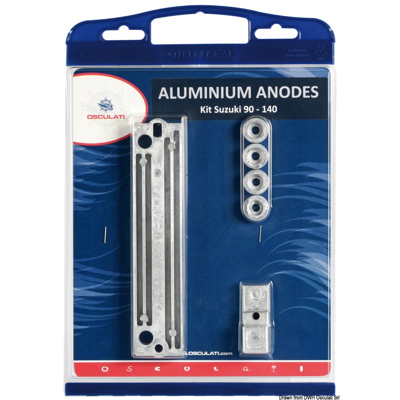 
Kit anode Suzuki 90/140 HP zinc 
