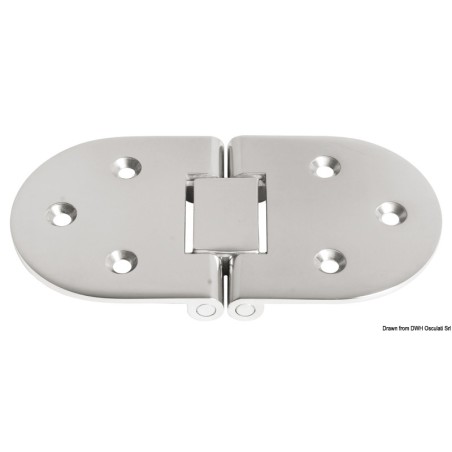 Charnière rotation180+ + trous 140x70 mm | EAN 8033137129377 Ref 38.460.75