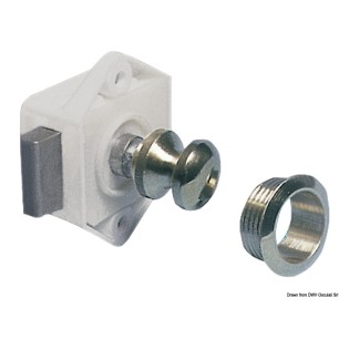 Mini déclic bouton laiton chromé 16 mm | EAN 8033137010439 Ref 38.182.01