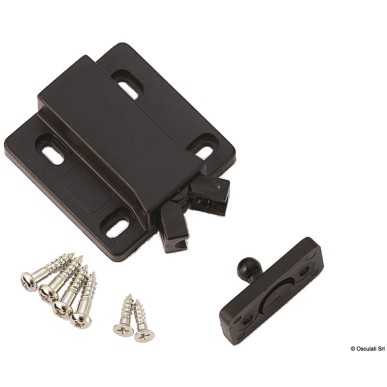 Loquet d'arrêt non magnétique SUGATSUNE pour porte de placard. Référence Osculati 38.194.01