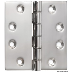 Charnière inox 102 x 102 x 4 mm | EAN 8033137129360 Ref 38.455.14