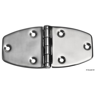 Charnière AISI316 trapézoïdale 153x75x3,6mm | EAN 8033137212192 Ref 38.455.16
