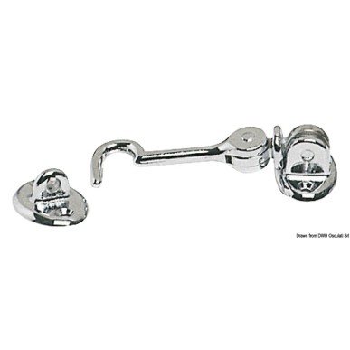 Crochet p. portes laiton chromé 100 mm | EAN 8033137128127 Ref 38.192.81