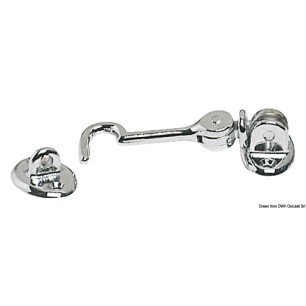 Crochet p. portes laiton chromé 80 mm | EAN 8033137128110 Ref 38.192.80