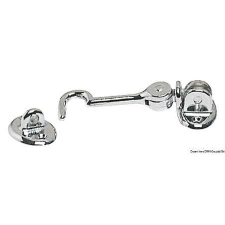 Crochet p. portes laiton chromé 80 mm | EAN 8033137128110 Ref 38.192.80