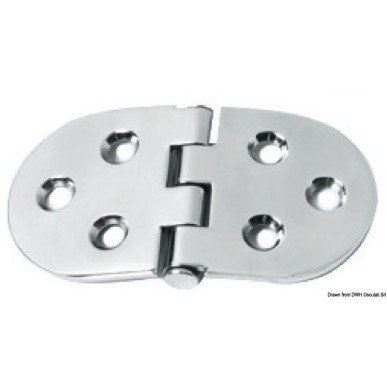 Charnière renversé heavy duty 110x60 mm | EAN 8033137129339 Ref 38.455.01