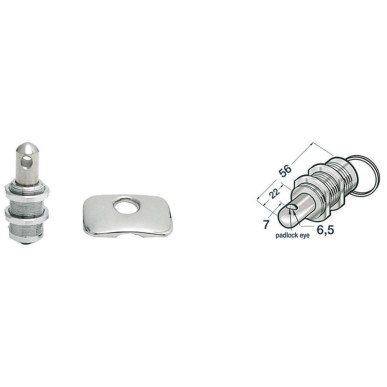 Fermeture p. coqueron inox De Lux | EAN 8033137012785 Ref 38.405.51