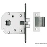 
Serrure  encastrer simple laiton chromé 68x60x9mm 
